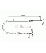 BOSCH - 1987482303 - Трос привода стояночной тормозной системы лев. NISSAN Primera (P12)