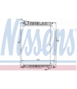 NISSENS - 62643A - Радиатор охлаждения двигателя [пластик/алюминий 730x639x48 с рамкой]