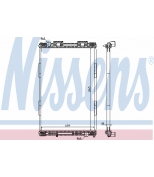 NISSENS - 628720 - Радиатор охлаждения двигателя [пластик/алюминий 1065x689x40 без рамки]