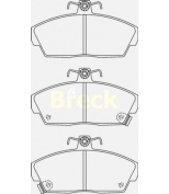 BRECK-LUMAG - 215150070210 - Колодки тормозные дисковые передние