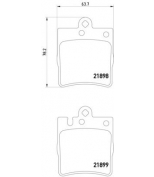 TEXTAR - 2189801 - Тормозные колодки.зад. / MERCEDES W203  5/00->/ W210 E200,240,240+ESP,250TD,270CDI,280,320,320CDI,420,430,E50,55AMG 96-