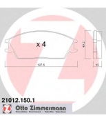 ZIMMERMANN - 210121501 - Комплект тормозных колодок, диско