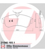 ZIMMERMANN - 215461651 - Комплект тормозных колодок, диско