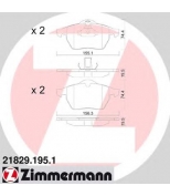 ZIMMERMANN - 218291951 - Комплект тормозных колодок, диско
