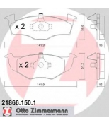 ZIMMERMANN - 218661501 - Комплект тормозных колодок, диско