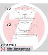 ZIMMERMANN - 219112001 - Комплект тормозных колодок, диско