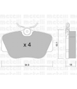 METELLI - 2200410 - Комплект тормозных колодок, диско