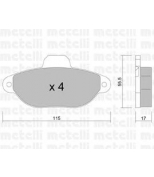 METELLI - 2201591 - Комплект тормозных колодок, диско