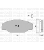 METELLI - 2202270 - Комплект тормозных колодок, диско