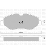 METELLI - 2206710 - Колодки тормозные передние к-кт MB SPRINTER 06>/VW CRAFTER 06> 3.0Tонн/3.5Tонн