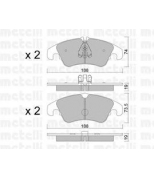 METELLI - 2207750 - Колодки тормозные передние к-кт