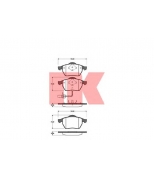 NK - 222555 - Колодки тормозные дисковые 222555