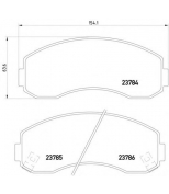 MINTEX - MDB1915 - Колодки торм.диск. asia motors