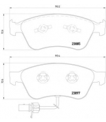 TEXTAR - 2388501 - Комплект тормозных колодок, диско