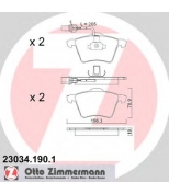 ZIMMERMANN - 230341901 - Комплект тормозных колодок, диско