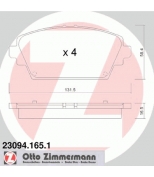 ZIMMERMANN - 230941651 - Комплект тормозных колодок, диско