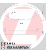 ZIMMERMANN - 232791851 - Комплект тормозных колодок, диско