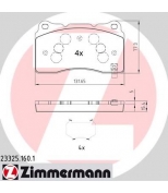 ZIMMERMANN 233251601 Колодки тормозные дисковые Opel ASTRA GTC J, INSIGNIA