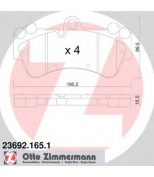 ZIMMERMANN 236921651 Комплект тормозных колодок, диско