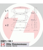 ZIMMERMANN - 238711381 - Комплект тормозных колодок, диско