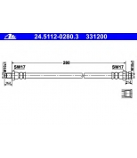 ATE - 24511202803 - Шланг торм cit c-crosser/pgt 4007 2.4/2.2hdi 07- зад l/r (l=280mm)
