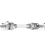 GSP - 245101 - Привод в сборе PEUGEOT 206 2.0 99- лев. (ABS)