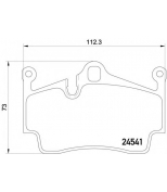 TEXTAR - 2454101 - Колодки торм.зад.диск.Porsche Boxter 04-/Cayman 06