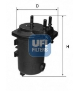 UFI - 2409800 - Фильтр топливный