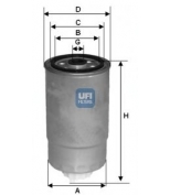 UFI - 2435002 - Топливный фильтр