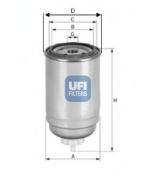 UFI - 2439900 - Фильтр топливный