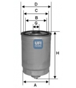 UFI - 2444100 - Топливный фильтр
