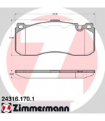 ZIMMERMANN - 243161701 - Комплект тормозных колодок  дисковый тормоз