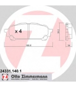 ZIMMERMANN - 243311401 - Колодки торм. пер. subaru impreza 00-> SUBARU