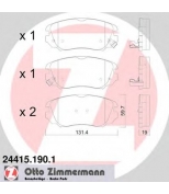 ZIMMERMANN - 244151901 - Колодки торм opel insigna 1.6-2.8 f 08/10->> OPEL