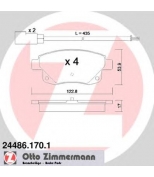 ZIMMERMANN - 244861701 - Гальмiвнi колодки дисковi