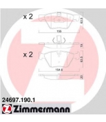 ZIMMERMANN 246971901 Колодки торм.пер. BMW 5-Серия (F10) 523-530D 10