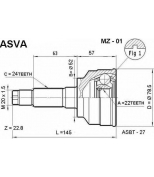 ASVA - MZ01 - Шрус наружный 22x52x24 (mazda familia 323( bd,bf) kia avella 1.5) asva