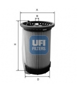 UFI 2606500 Фильтр топливный, дизель