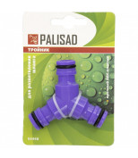 PALISAD 66468 Тройник для разветвления или соединения, штуцерный, пластмассовый. PALISAD