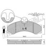 FRITECH - 2710 - Колодки тормозные дисковые передние/задние MB/VW