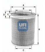 UFI - 2725200 - 27.252.00 Фильтр воздушный