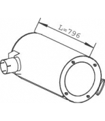 DINEX - 28403 - Глушитель основной Iveco Euro Tech  Euro Star@