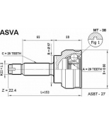 ASVA - MT38 - Шрус наружный 29x57x25 (mitsubishi lancer cedia cs1a(4g13)) asva