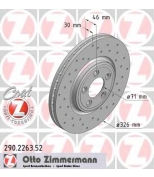 ZIMMERMANN 290226352 Диск тормозной JAGUAR SPORT Coat Z