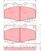 TRW - GDB1154 - Колодки тормозные дисковые GDB1154