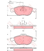 TRW - GDB1444 - Колодки тормозные дисковые GDB1444
