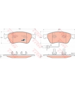 TRW - GDB1553 - Колодки тормозные дисковые GDB1553