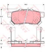 TRW - GDB3174 - Колодки тормозные дисковые GDB3174