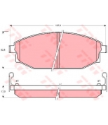 TRW - GDB3232 - Колодки тормозные дисковые GDB3232