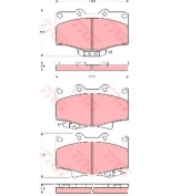 TRW - GDB3383 - Колодки тормозные дисковые GDB3383
